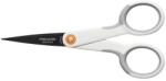 Fiskars Olló, általános, tapadásmentes, 13 cm, FISKARS MicroTip Titanium, fehér