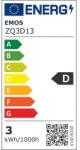 EMOS ZQ3D13 Classic 2, 5W 350lm E14 természetes fehér LED gyertya izzó (ZQ3D13) - oneclick