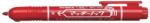 Zebra Alkoholos marker, 1, 3 mm, nyomógombos, ZEBRA Mckie Retractable, piros