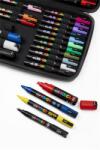 uni Dekormarker-készlet, táskában, UNI Posca, 40 darabos