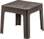Horecano SA-Маса за шезлонг "RATTAN" 44x44xh41cm КАФЯВА (2593) (0151466)