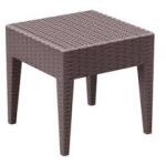 Siesta Exclusive SI-Маса за шезлонг ратан 45x45x45cm. MIAMI КАФЯВО (858) (014208)