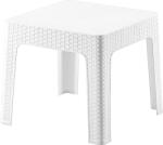 Senyayla SA-Маса за шезлонг "RATTAN" 44x44xh41cm БЯЛА (2593) (0151462)