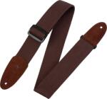 Levy's Cotton & Suede Brown Curea de chitară (MC8-BRN)
