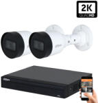 DAHUA 2 biztonsági kamerás IP kamera rendszer 5MP (DAHUA-IP-5MP-S1-02)