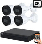 DAHUA 4 biztonsági kamerás IP kamera rendszer 5MP (DAHUA-IP-5MP-S1-04)