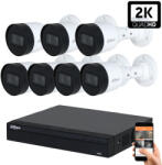 DAHUA 7 biztonsági kamerás IP kamera rendszer 5MP (DAHUA-IP-5MP-S1-07)