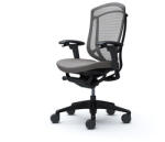 Okamura Contessa II prémium ergonomikus irodai szék - fekete váz, fekete keret, szürke szövet