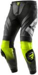 Rebelhorn Pantaloni moto din piele Rebelhorn Inferno negru-galben fluo (PBRH-INFERNO-LP-29)