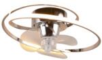 TRIO Umea króm LED mennyezeti ventilátoros lámpa (TRI-R67252106) LED 1 izzós IP20 (R67252106)