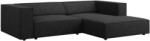 Cosmopolitan Design Fekete kárpitozott sarokkanapé Cosmopolitan Design Arendal 224 cm, jobb (COS_RC_M_140_F1_ARENDAL9)