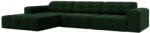 Cosmopolitan Design Palack zöld bársony sarokkanapé Cosmopolitan Design Chicago 284 cm, bal (COS_LC_51_F1_CHICAGO3)