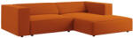 Cosmopolitan Design Narancssárga bársony sarokkanapé Cosmopolitan Design Arendal 224 cm, jobb (COS_RC_M_184_F1_ARENDAL4)