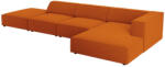 Cosmopolitan Design Narancssárga bársony sarokkanapé Cosmopolitan Design Arendal 341 cm, jobb (COS_RCO_184_F1_ARENDAL4)