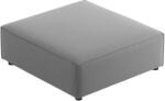 Cosmopolitan Design Világosszürke bársony lábzsámoly Cosmopolitan Design Arendal 102 x 80 cm (COS_POUF_184_F1_ARENDAL5)