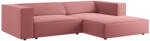Cosmopolitan Design Rózsaszín bársony sarokkanapé Cosmopolitan Design Arendal 224 cm, jobb (COS_RC_M_184_F1_ARENDAL9)