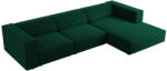 Cosmopolitan Design Palack zöld bársony sarokkanapé Cosmopolitan Design Arendal 284 cm, jobb (COS_RC_184_F1_ARENDAL3)