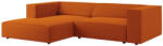 Cosmopolitan Design Narancssárga bársony sarokkanapé Cosmopolitan Design Arendal 224 cm, bal (COS_LC_M_184_F1_ARENDAL4)