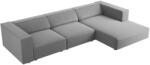 Cosmopolitan Design Világosszürke bársony sarokkanapé Cosmopolitan Design Arendal 284 cm, jobb (COS_RC_184_F1_ARENDAL5)