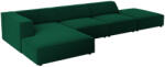 Cosmopolitan Design Palack zöld bársony sarokkanapé Cosmopolitan Design Arendal 341 cm, bal (COS_LCO_184_F1_ARENDAL3)