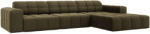 Cosmopolitan Design Zöld bársony sarokkanapé Cosmopolitan Design Chicago 284 cm, jobb (COS_RC_51_F1_CHICAGO2)