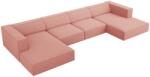 Cosmopolitan Design Rózsaszín kárpitozott sarokkanapé "U" Cosmopolitan Design Arendal 364 cm (COS_U_140_F1_ARENDAL4)