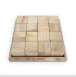  Fa kocka 6x6cm natúr 16db/csomag