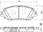 NIPPARTS Set placute frana NIPPARTS N3602155 (N3602155)