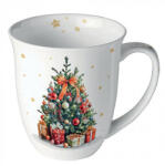 Ambiente Decorated Christmas tree porcelánbögre 0, 4l (38419175)