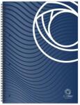 BLUERING Spirálfüzet A4, 80lap, perforált lyukasztott Bluering® vonalas (BR897732) - irodaitermekek