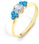 SAVICKI Inel de logodnă Fairytale: aur, safir alb - savicki - 4 805,00 RON