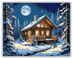  Holdfényes Téli Menedék - számfestő készlet