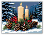  Téli Gyertyafény Ünnepe - számfestő készlet