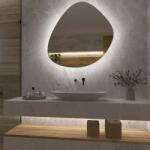 Daramio Atipikus tükör LED világítással G6 100x100 cm