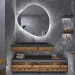 Daramio Atipikus tükör LED világítással G5 50x50 cm