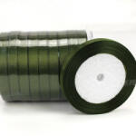  Fenyőzöld szatén szalag 10 tekercs - OKOSÁR! - csinaldmagadshop