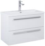 Roca Set mobilier baie (masca si lavoar cu doua sertare) Roca Kwadro Plus 80x38xH53 cm, alb lucios (A852476806)