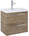 Roca Set mobilier baie (masca si lavoar cu doua sertare) Roca Kwadro Plus 60x38xH53 cm, bej (rural oak) (A852475808)