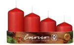  Emocio Fokozatok 4 Db Átm. 50Mm Piros Gyertyák