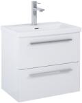 Roca Set mobilier baie (masca si lavoar cu doua sertare) Roca Kwadro Plus 60x38xH53 cm, alb lucios (A852475806)