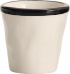 Zafferano Cană Lido Rim 70 ml neagră (B&W0005)