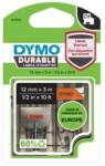 DYMO Feliratozógép szalag 12mmx3m tartós Dymo D1 narancssárga-fekete (GD1978367)