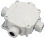 Pawbol kötődoboz 75x75 mm 4 db PG16 tömszelencével szürke IP67 A. 0035 (A.0035)