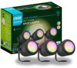 Calex Spoturi LED de gradina Calex Smart Ground 24V, RGB + alb cald, 9W, IP44, 400 lm, clasa F, Set 3 buc (Negru)