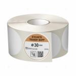 LabelLife Rola etichete sigiliu transparente, rotunde, diametru 30 mm, adeziv strong, 8000 etichete rola (ER97C30X30EH)