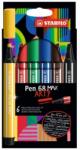 STABILO Carioca Stabilo Pen 68 Max, 6 culori/set, Arty SW7680621
