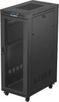 Lanberg Комуникационен шкаф Lanberg rack cabinet 19" free-standing 32U/600X1000 (FLAT PACK) with mesh door LCD black (FF01-6032-23BL)