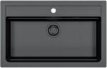 Alveus 1148163 - Кухненска мивка ATROX 79x50 см гранит/черен (AV0010) Мивка за вграждане