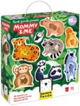 BANANA PANDA Banana Panda, First Jumbo Puzzle Mami si eu, set de puzzle-uri, pentru varsta de 18 luni+, 22 piese Puzzle