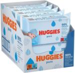 Huggies Nedves törlőkendő Pure 10x56 db (5029054659571)